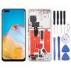 Per Huawei P40 Pro TFT LCD Screen Digitizer Assembly completo con telaio, non supporta l'identificazione delle impronte digitali (argento)