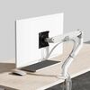 Per supporto monitor da 15-32 pollici con molla a gas regolabile per schermo del computer (bianco)