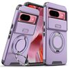 Per Google Pixel 9 / 9 Pro Custodia per telefono con supporto ad anello scorrevole Camshield (viola)