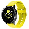 Cinturino per orologio in silicone con fibbia a testa piatta universale Kalebol da 20 mm (giallo)