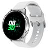 Cinturino per orologio in silicone con fibbia a testa piatta universale Kalebol da 22 mm (bianco)