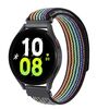 Cinturino per orologio con chiusura ad anello in nylon universale Kalebol da 20 mm (arcobaleno nero)