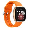 Cinturino in silicone con fibbia ad ardiglione Kalebol per Fitbit Versa 3/4 (arancione)
