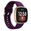 Cinturino in silicone con fibbia ad ardiglione Kalebol per Fitbit Versa 3/4 (viola scuro)