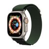 Per Apple Watch 42mm / 41mm / 40mm / 38mm Kalebol Aline Nylon Loop Watch Band (verde + nero)