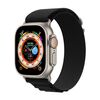 Per Apple Watch 42mm / 41mm / 40mm / 38mm Kalebol Aline Nylon Loop Watch Band (Nero)