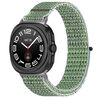Per Samsung Galaxy Watch Ultra 47mm Kalebol Hook and Loop Fastener Nylon Braided Watch Band (Blue Ocean)