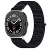 Per Samsung Galaxy Watch Ultra 47mm Kalebol Hook and Loop Fastener Cinturino per orologio in nylon intrecciato (nero ufficiale)