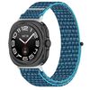 Per Samsung Galaxy Watch Ultra 47mm Kalebol Hook and Loop Fastener Cinturino per orologio in nylon intrecciato (blu oceano)