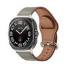 Per Samsung Galaxy Watch Ultra 47mm Kalebol Cinturino in Vera Pelle (Grigio Chiaro)