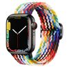Per Apple Watch 42mm / 41mm / 40mm / 38mm Kalebol Eight Buckle Nylon Braided Watch Band (arcobaleno)