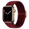 Per Apple Watch 42mm / 41mm / 40mm / 38mm Kalebol Eight Buckle Nylon Braided Watch Band (Rosso Vino)