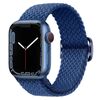 Per Apple Watch 42mm / 41mm / 40mm / 38mm Kalebol Eight Buckle Nylon Braided Watch Band (blu freddo)