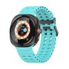 Per Samsung Galaxy Watch Ultra 47mm Kalebol Cinturino in silicone traspirante poroso (verde acqua)
