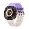 Per Samsung Galaxy Watch Ultra 47mm Kalebol Cinturino in silicone traspirante poroso (viola chiaro)