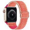 Per Apple Watch 46mm / 49mm / 45mm / 44mm Kalebol Eight Buckle Wavy Braided Nylon Watch Band (Arancione)