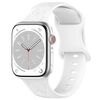 Per Apple Watch 42mm / 41mm / 40mm / 38mm Kalebol 8-shaped Buckle Butterfly Embossed Silicone Watch Band (Bianco)