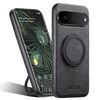 Per Google Pixel 6 Pro Suteni G3 360 Rotazione Supporto MagSafe Denim Pelle Custodia Posteriore per Telefono (Nero)