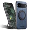 Per Google Pixel 6 Pro Suteni G3 360 Supporto Rotante MagSafe Denim Custodia Posteriore in Pelle per Telefono (Blu)