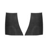 Per Chevrolet Corvette C8 2 pezzi/set adesivo per porta di scarico della carrozzeria (nero)