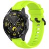 Cinturino per orologio in silicone con fibbia nera Kalebol da 22 mm (lime)
