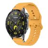 Cinturino per orologio in silicone Kalebol Wave Stitch da 20 mm (giallo)