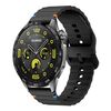 Cinturino per orologio in silicone Kalebol Wave Stitch da 20 mm (nero)