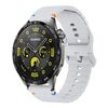 Cinturino per orologio in silicone Kalebol Wave Stitch da 20 mm (grigio chiaro)