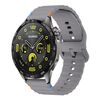 Cinturino per orologio in silicone Kalebol Wave Stitch da 20 mm (grigio scuro)