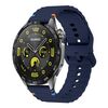 Cinturino per orologio in silicone Kalebol Wave Stitch da 20 mm (blu notte)