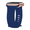 Per Apple Watch 46mm / 49mm / 45mm / 44mm Kalebol 8-shaped Buckle Rose Embossed Silicone Watch Band (blu navy)