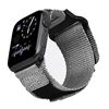 Per Apple Watch 42mm / 41mm / 40mm / 38mm Kalebol Canvas Nylon Hook and Loop Watch Band (grigio)