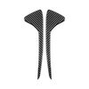 Per Chevrolet Corvette C8 2 pezzi/set adesivo decorativo laterale scanalatura anteriore (nero)