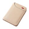 Portafoglio da uomo in pelle multi-posizione, porta carte d'identità verticale, mini borsa (beige-texture incrociata)
