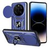 Per Honor Magic7 Pro Custodia per fotocamera scorrevole TPU+PC Custodia per telefono (blu)