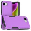 Per iPhone 16e 2 in 1 PC + Custodia per telefono in TPU (viola)