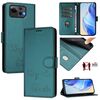 Per Asus Zenfone 12 Ultra Smile Embossing RFID Custodia in pelle per telefono (verde pavone)