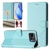 Per Asus Zenfone 12 Ultra Custodia per telefono in pelle con stampa a nido d'ape RFID (verde menta)
