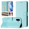 Per Samsung Galaxy F06 5G / M06 5G Custodia per telefono in pelle con stampa a nido d'ape RFID (verde menta)