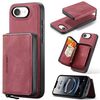 Per iPhone 16e JEEHOOD J02 Custodia per telefono in pelle con cerniera magnetica orizzontale (rosso)