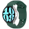 Per Samsung Galaxy Watch7 / 6 / 5 Kalebol Reverse Buckle Wave Pattern Silicone Strap (verde scuro)