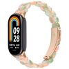 Per Xiaomi Smart Band 9/8 Cinturino in resina ovale (rosa verde)