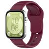 Per Huawei Watch Fit 3 Kalevol Cinturino in silicone con motivo a pois (rosso vino)
