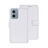 Per Motorola Moto E15 idewei Crazy Horse Texture Custodia in pelle per telefono (bianco)