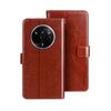 Per Realme 14 Pro 5G idewei Crazy Horse Texture Custodia in pelle per telefono (marrone)