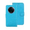 Per Realme 14 Pro 5G idewei Crazy Horse Texture Custodia in pelle per telefono (blu cielo)
