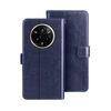 Per Realme 14 Pro+ 5G idewei Crazy Horse Texture Custodia in pelle per telefono (blu)
