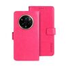 Per Realme 14 Pro+ 5G idewei Crazy Horse Texture Custodia in pelle per telefono (rosso rosa)