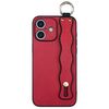 Per iPhone 16 Custodia per telefono in TPU con supporto per cinturino ondulato (rosso)