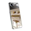 Per iPhone 16e Custodia per telefono antiurto con airbag a copertura totale in cristallo di ghiaccio galvanizzato (grigio)